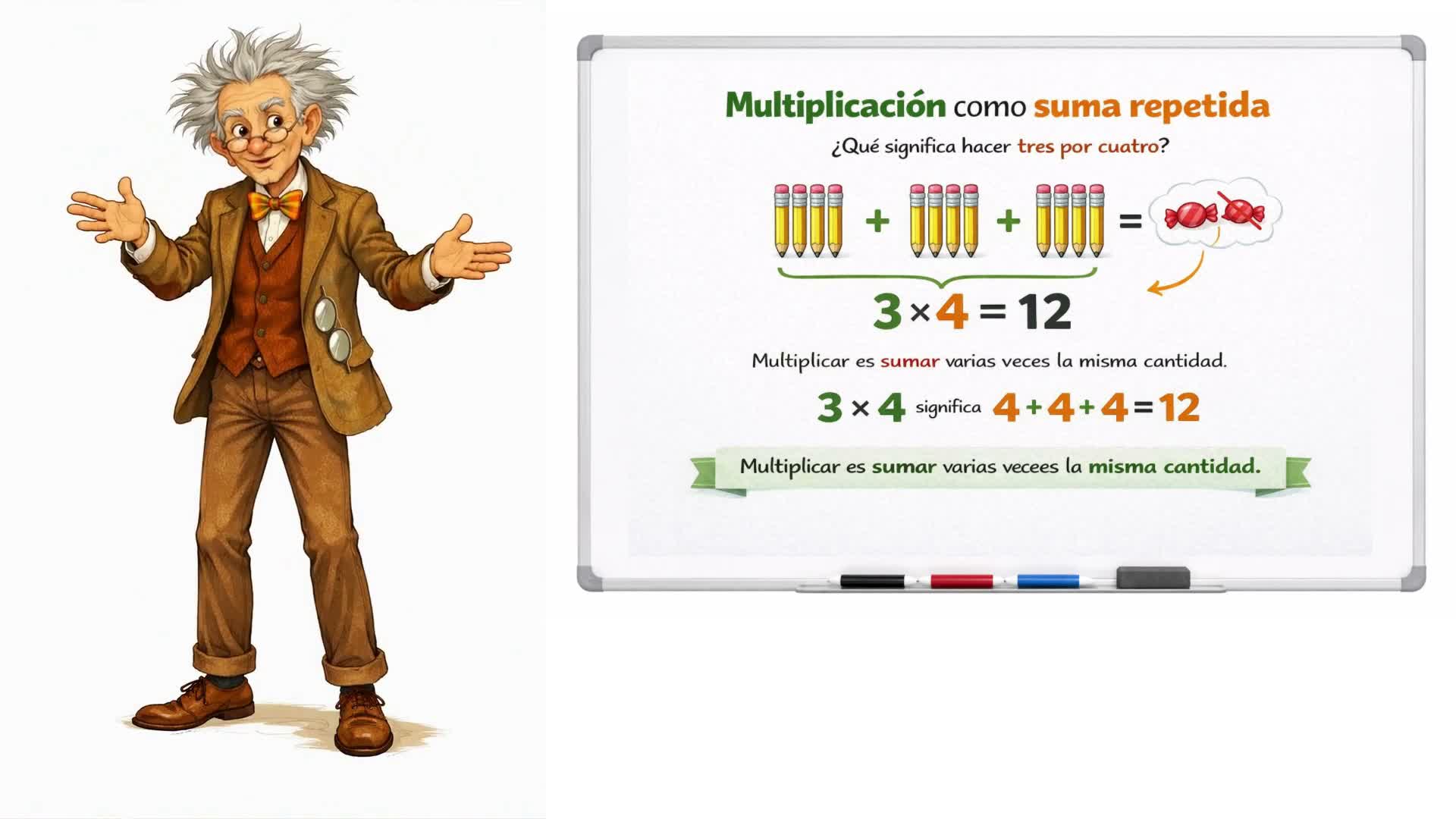 Multiplicación como suma repetida