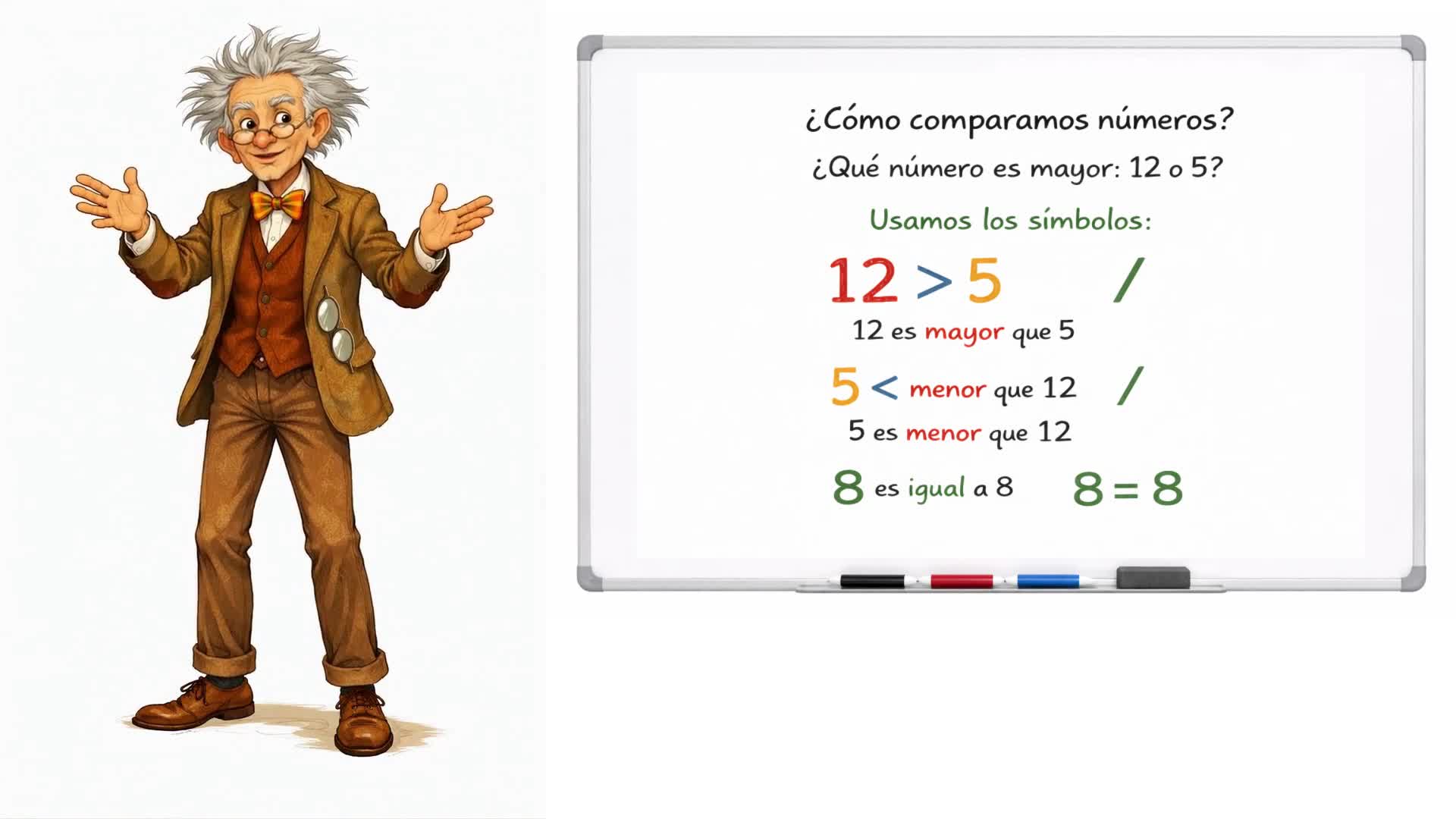 Comparar números naturales