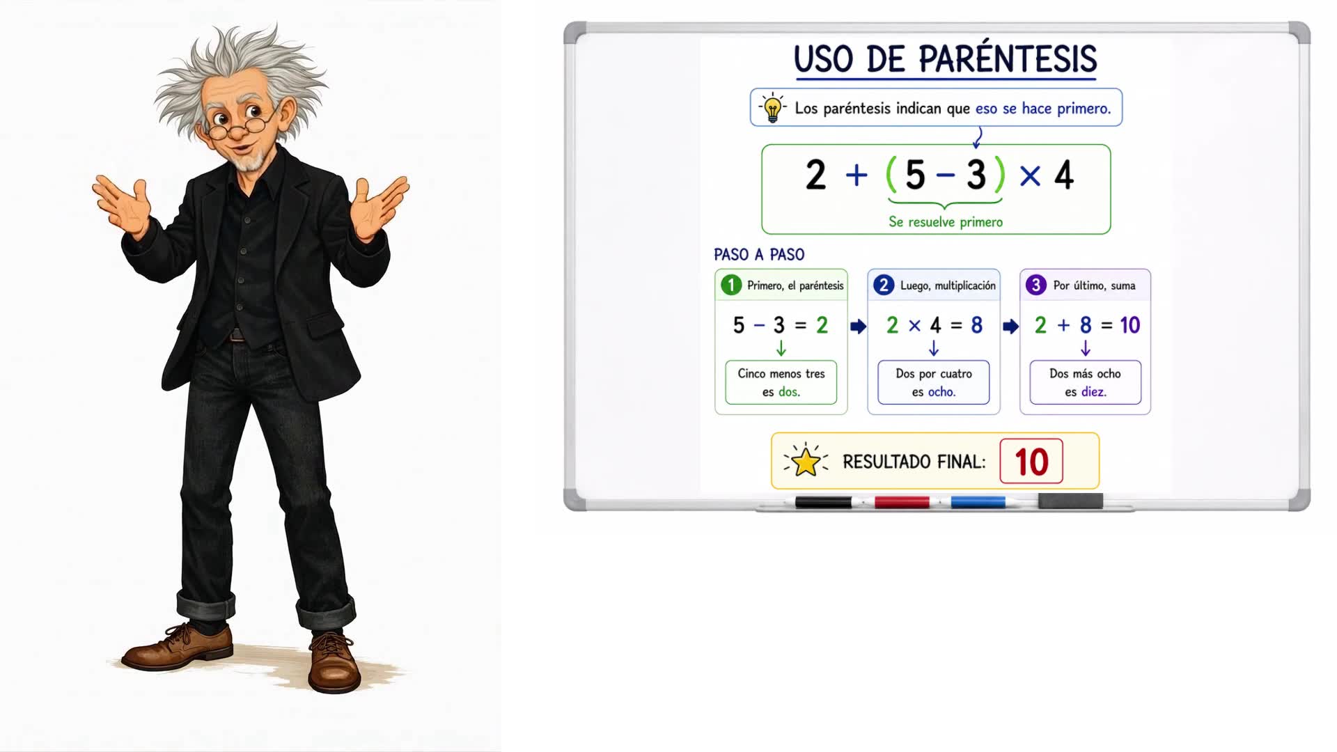 Uso de paréntesis
