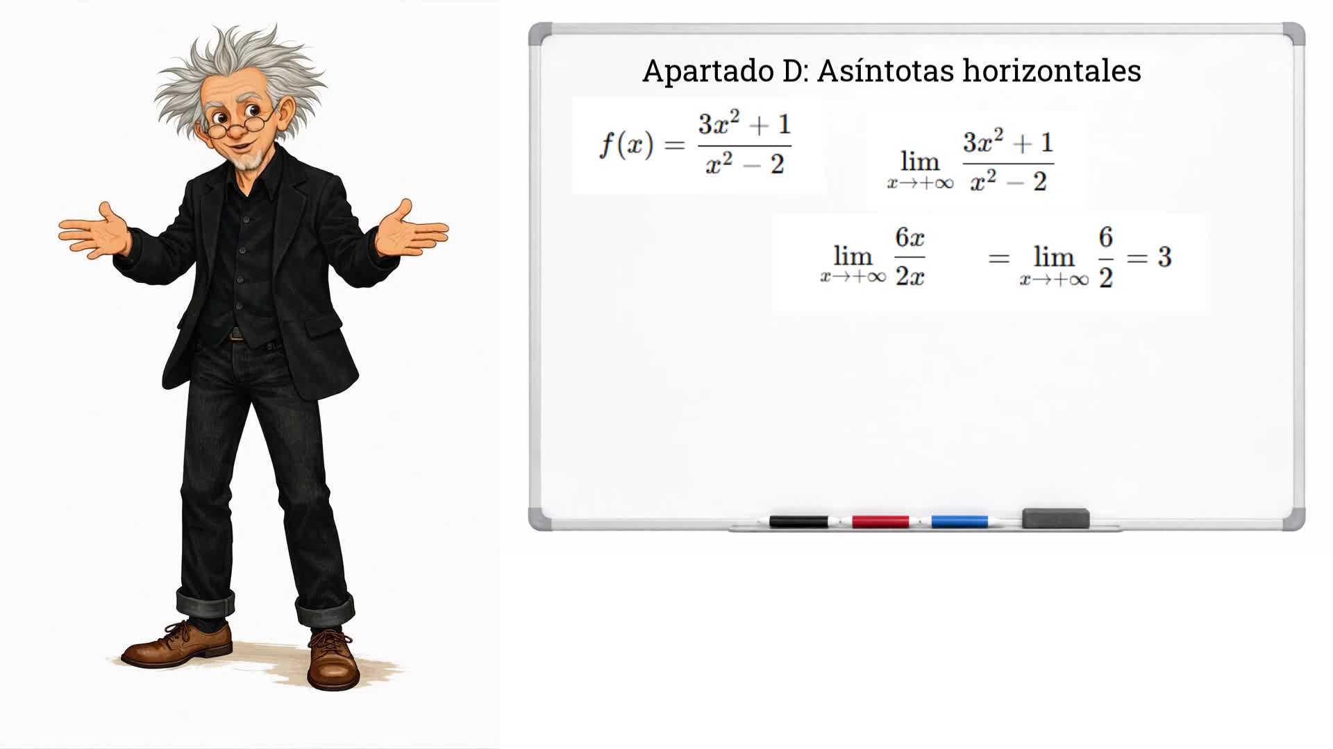 Estudio completo de una función racional (grado 2 sobre 2)
