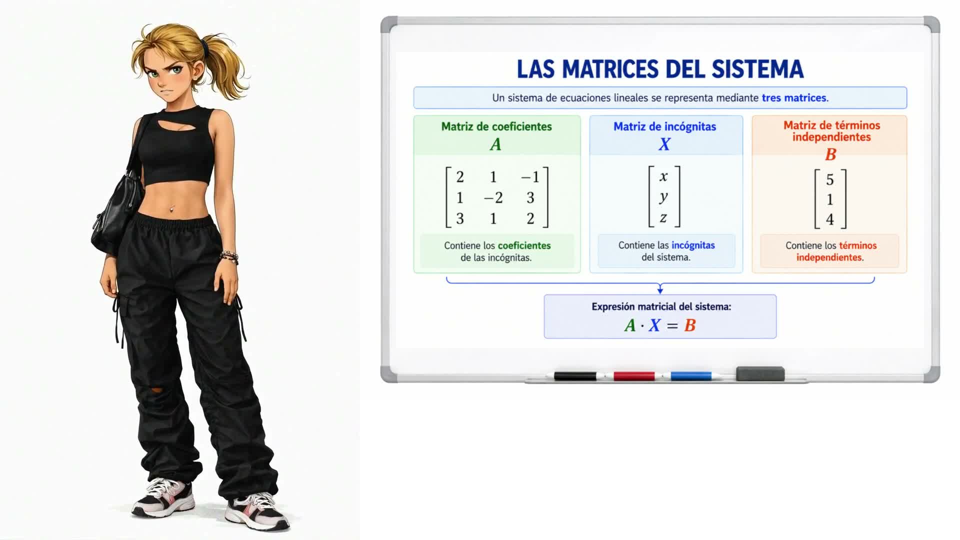Expresión matricial de un sistema