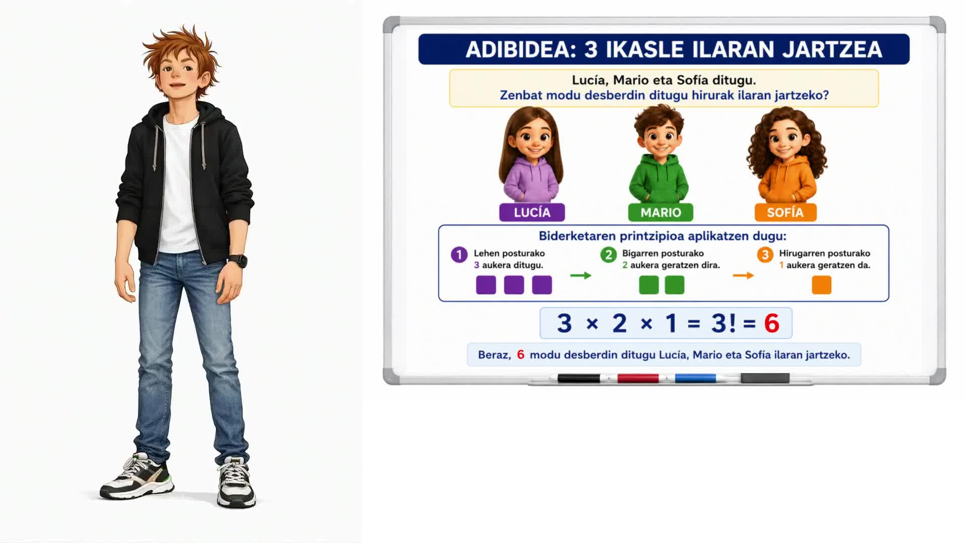 El factorial de un número - Euskera