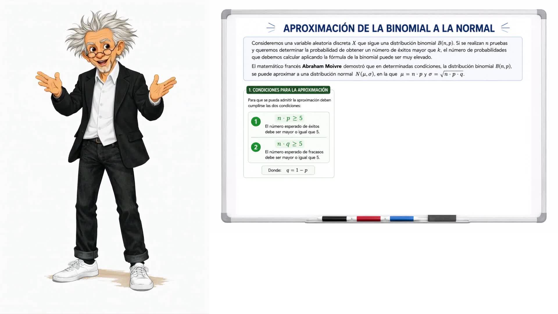 Aproximación de la binomial a la normal