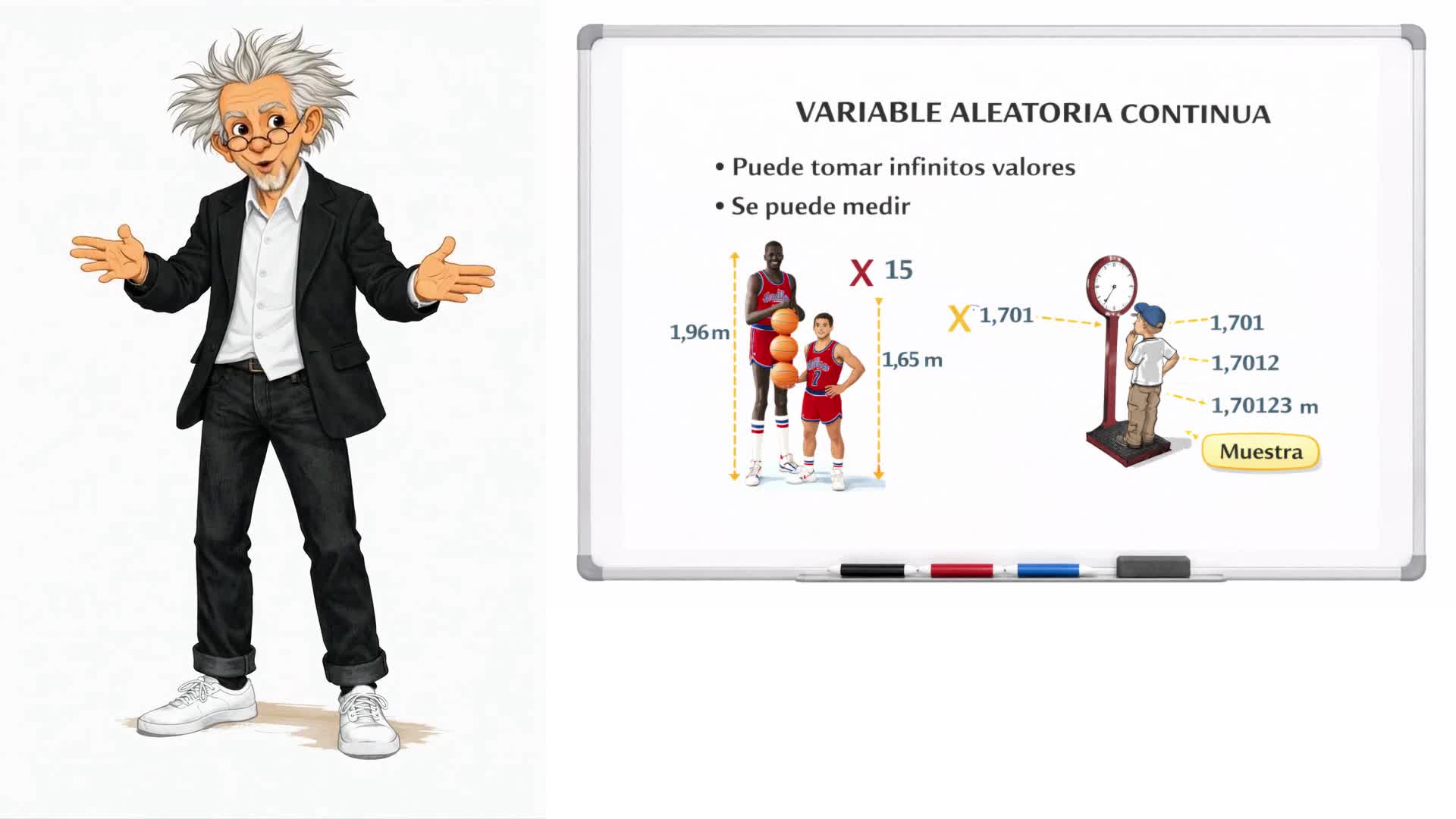 Variables aleatorias continuas y discretas
