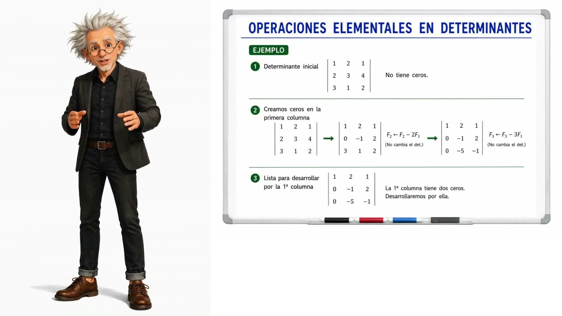 Operaciones elementales en determinantes