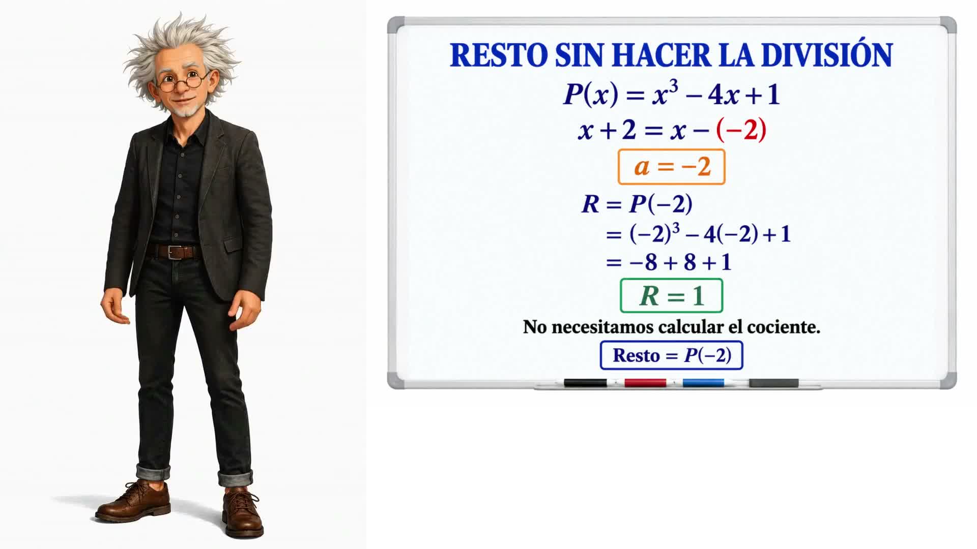 Teorema del resto y teorema del factor