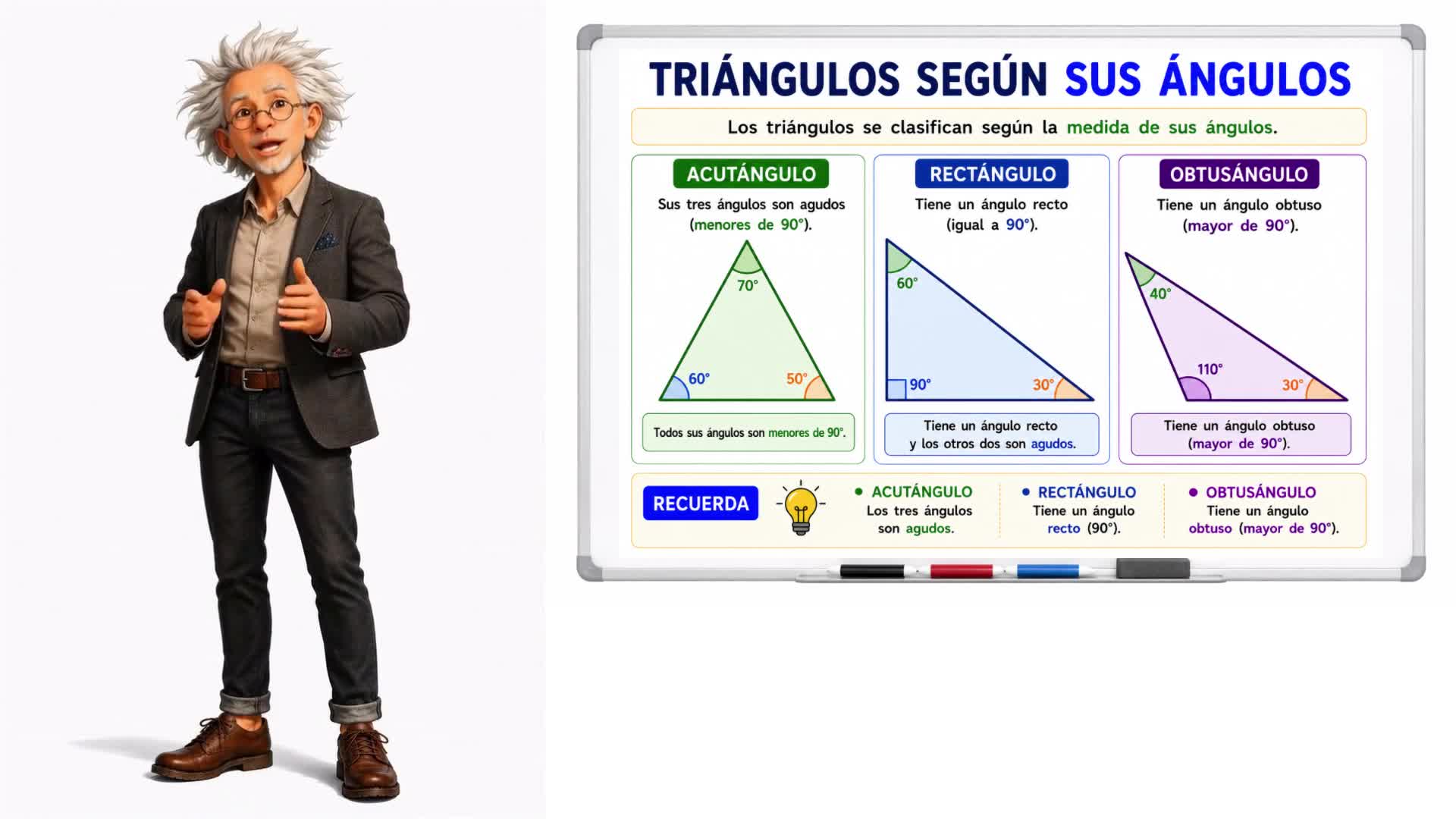 Triángulos según sus ángulos