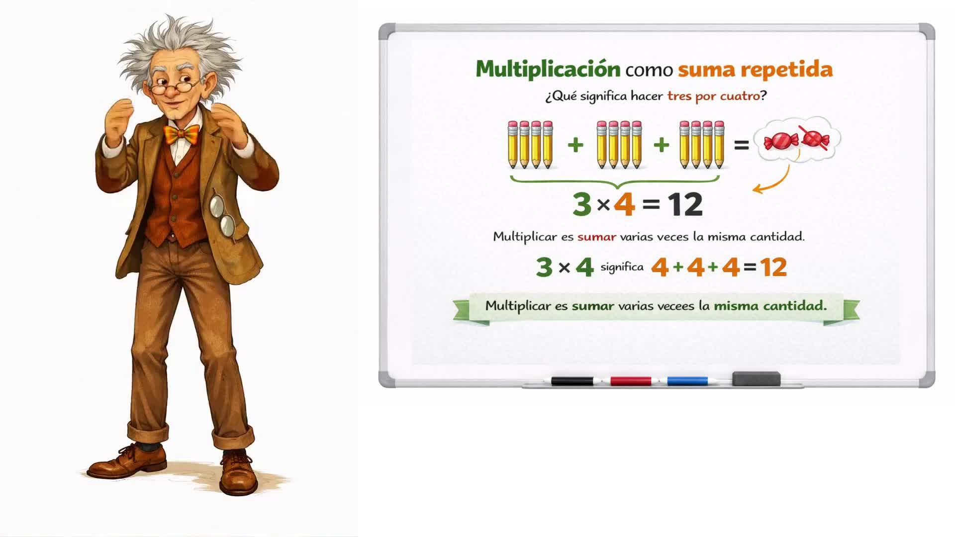 Multiplicación como suma repetida