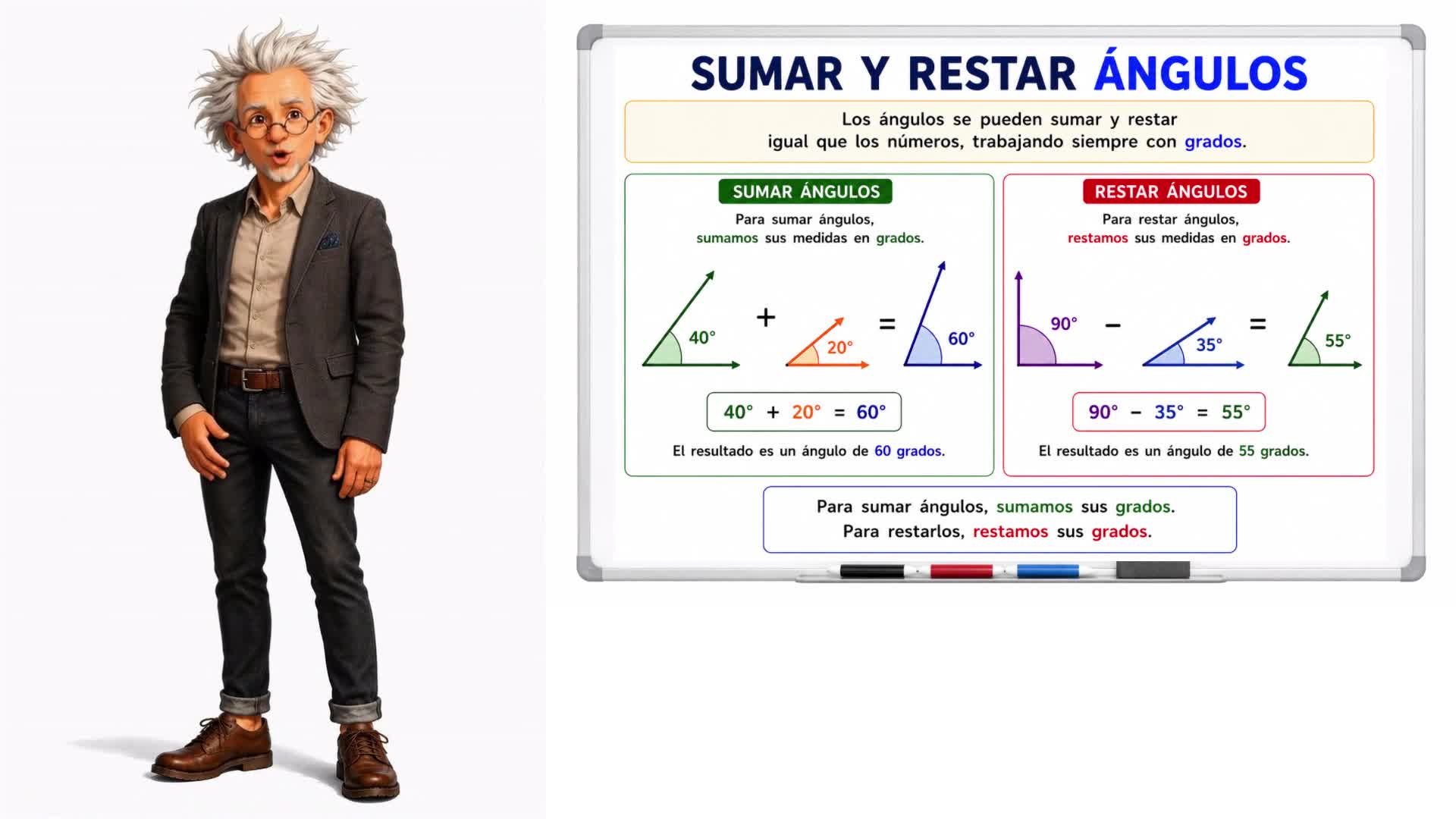 Sumar y restar ángulos