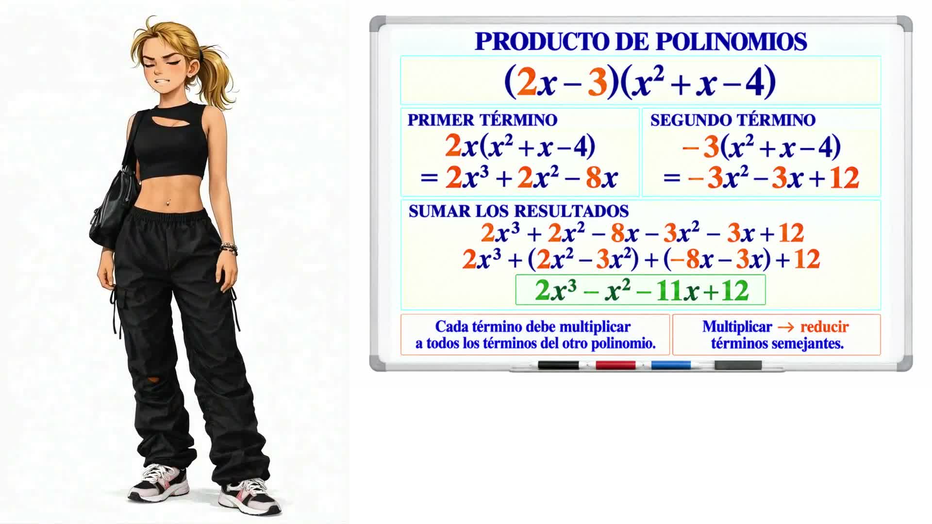 Operaciones combinadas con polinomios