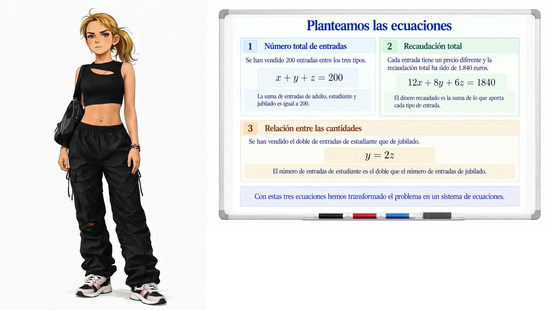 Problemas con sistemas de ecuaciones