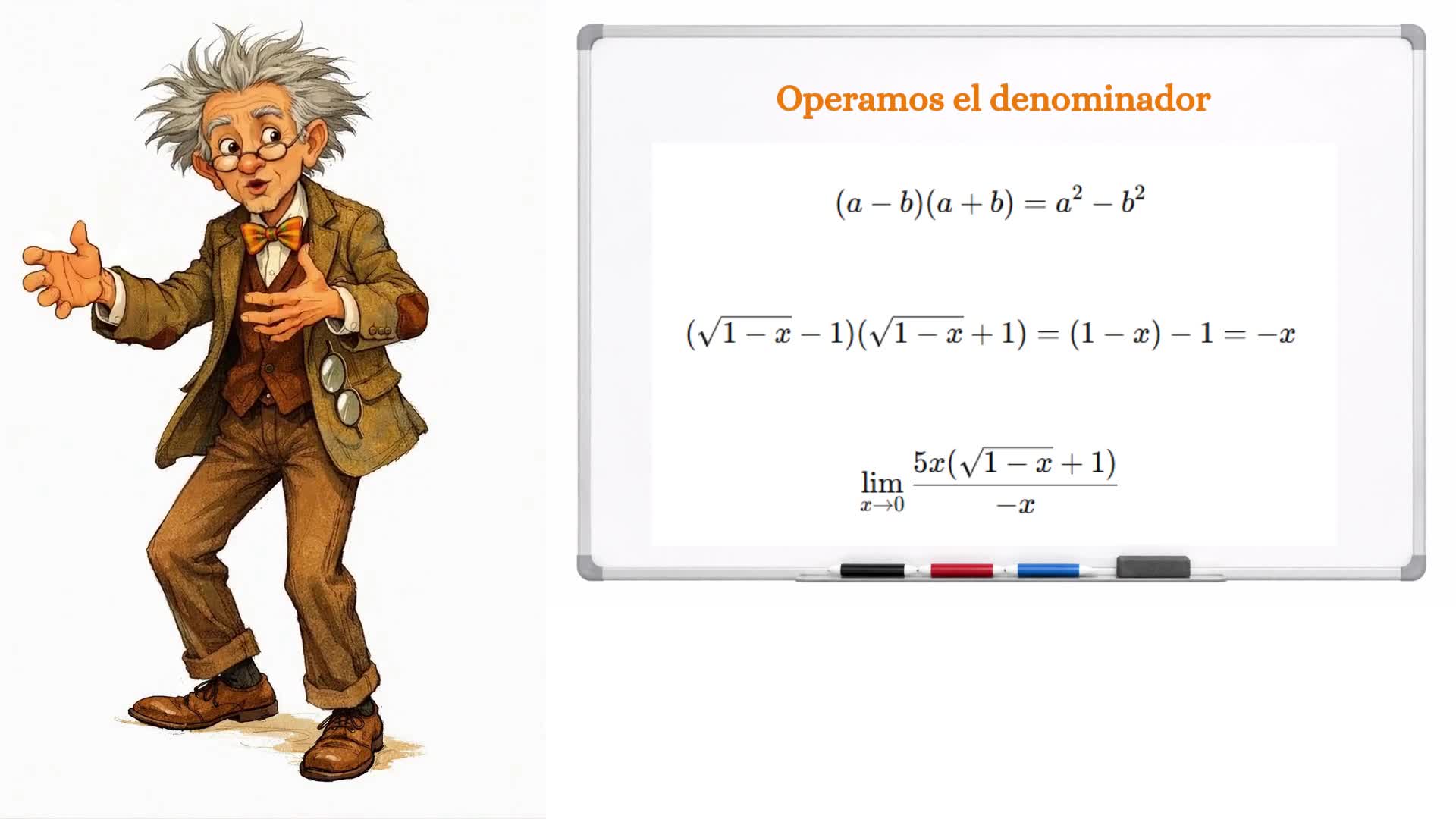 Límite con indeterminación y raíz