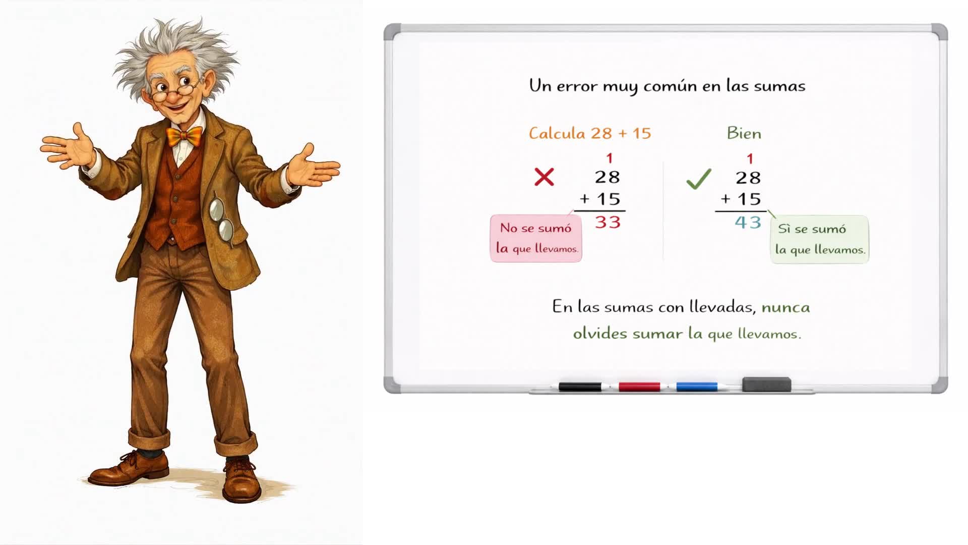 Un error muy común en las sumas