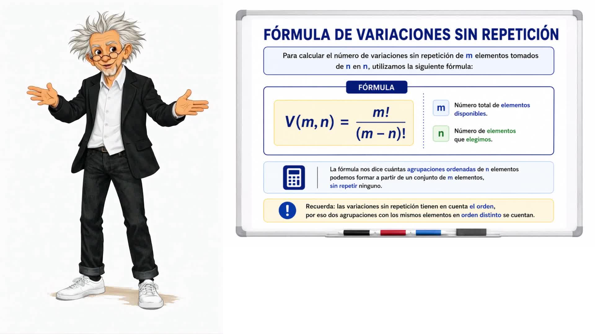 Variaciones sin repetición