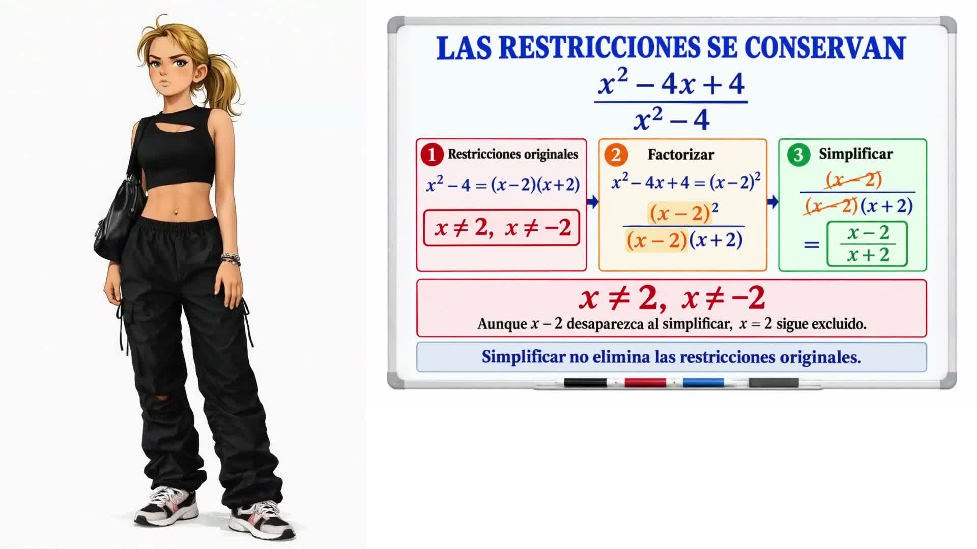 Fracciones algebraicas: simplificación