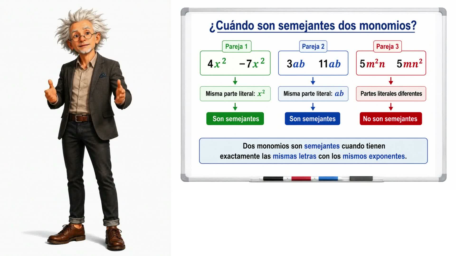 Monomios semejantes