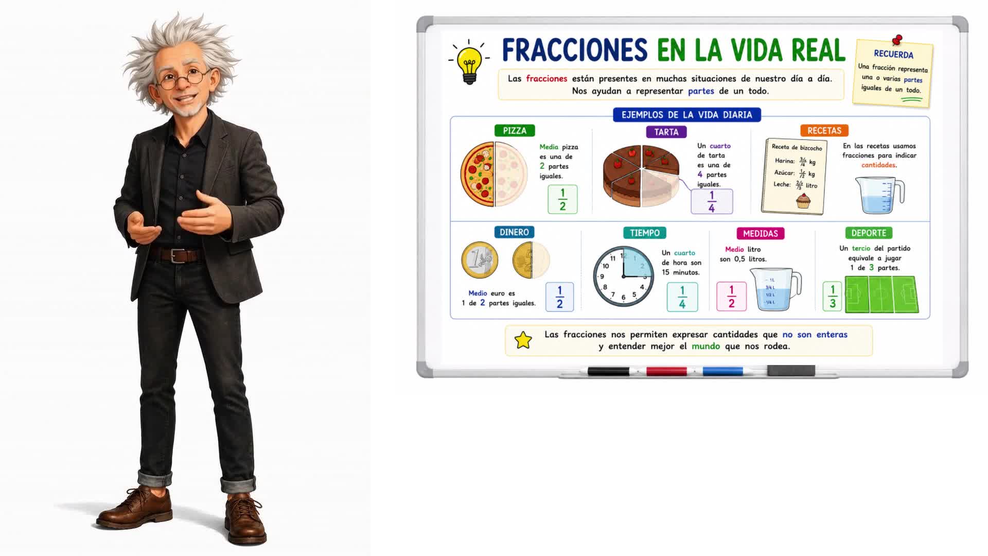 Fracciones en la vida real