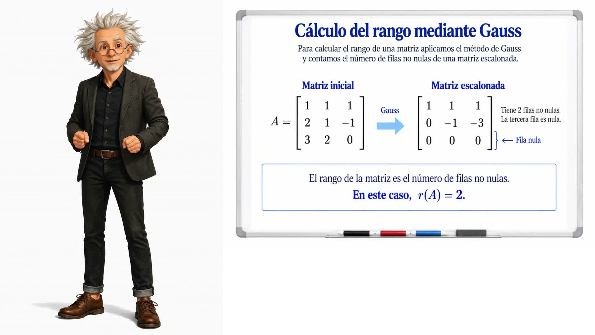 Rango de la matriz de un sistema