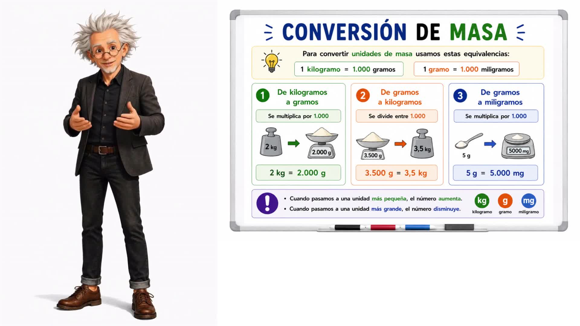 Conversión de masa