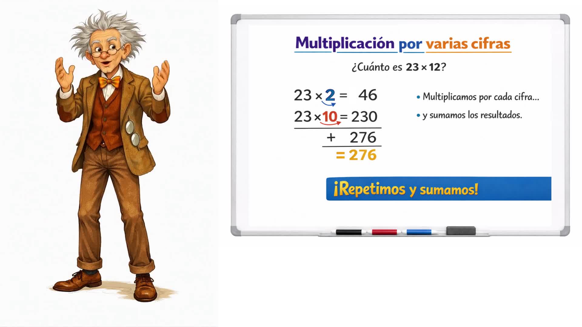 Multiplicación por varias cifras (ejemplo)