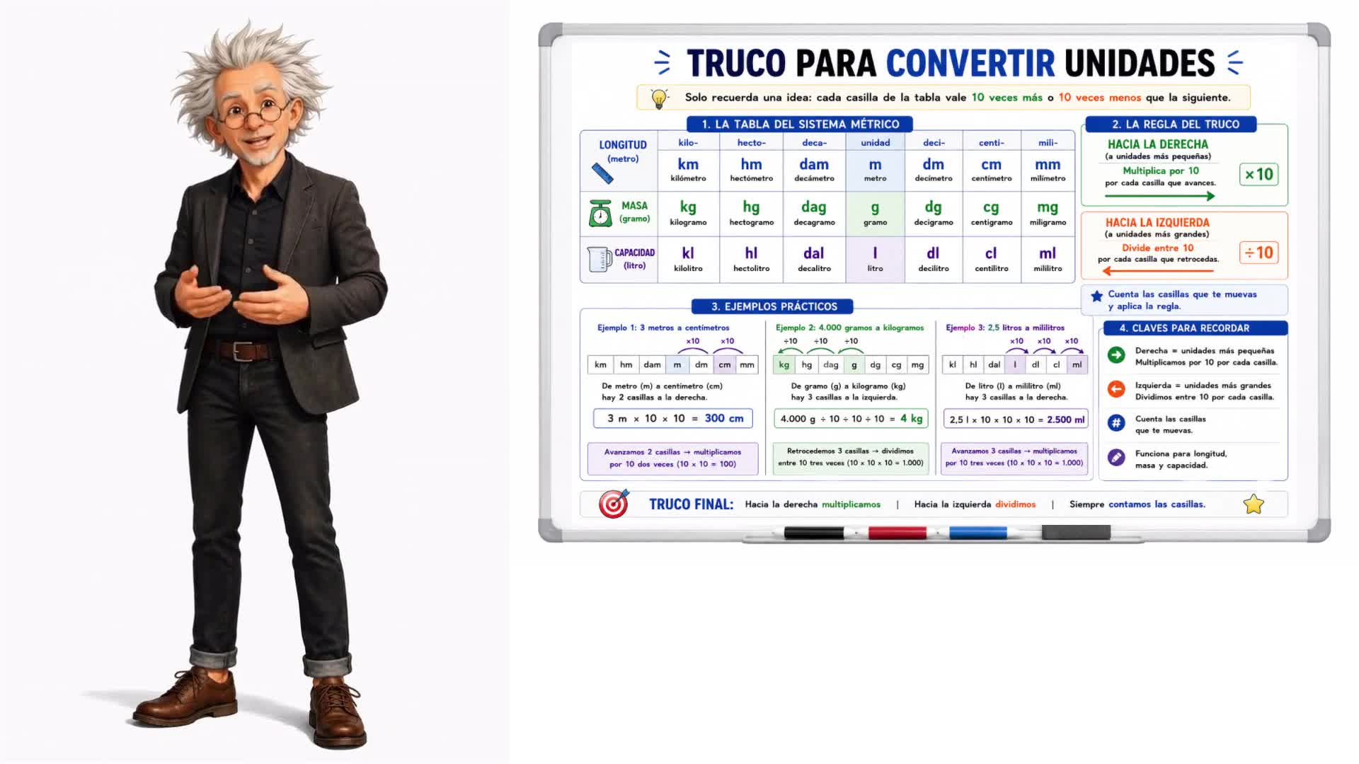 Truco para convertir unidades