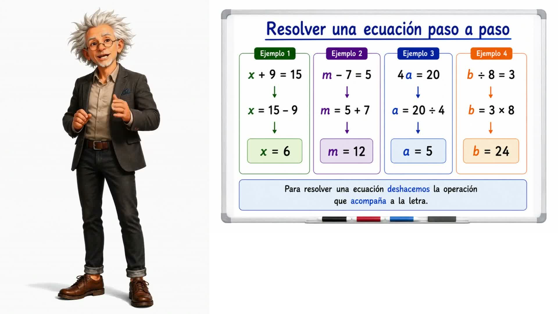 Resolver ecuaciones paso a paso