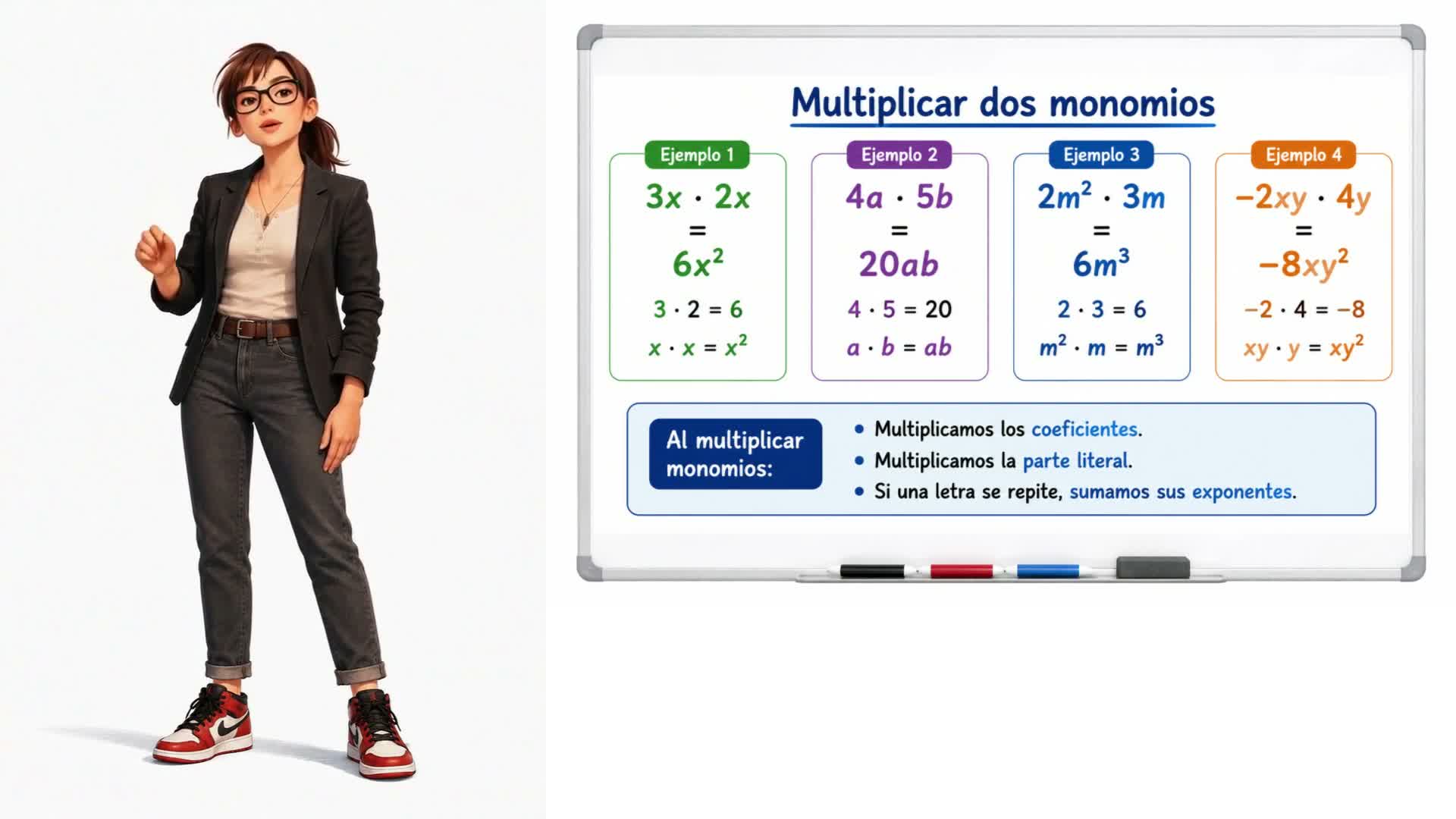 Multiplicación de monomios