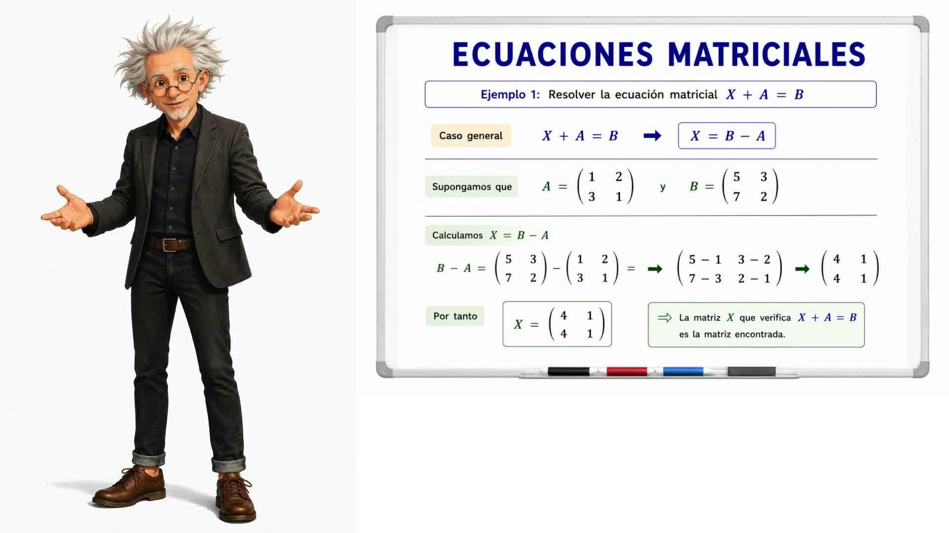 Ecuaciones matriciales