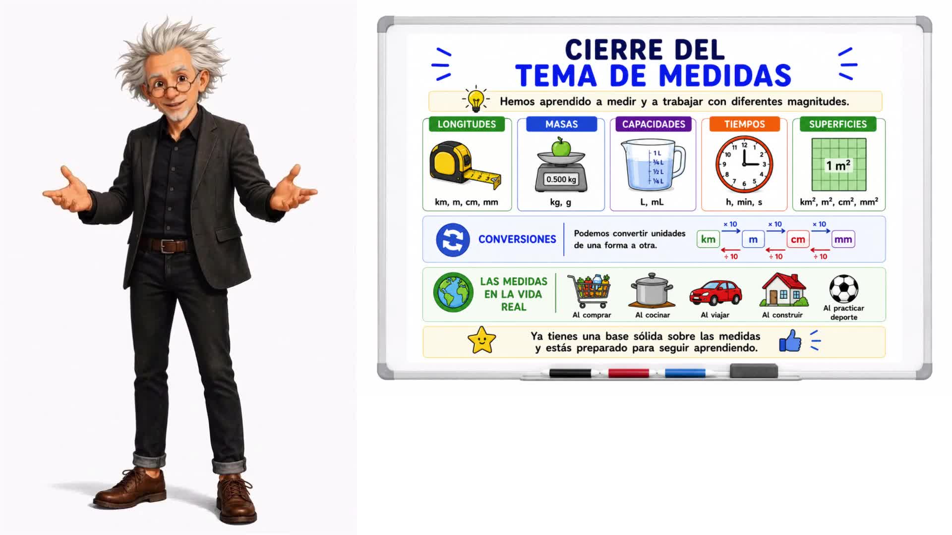 Cierre del tema de medidas