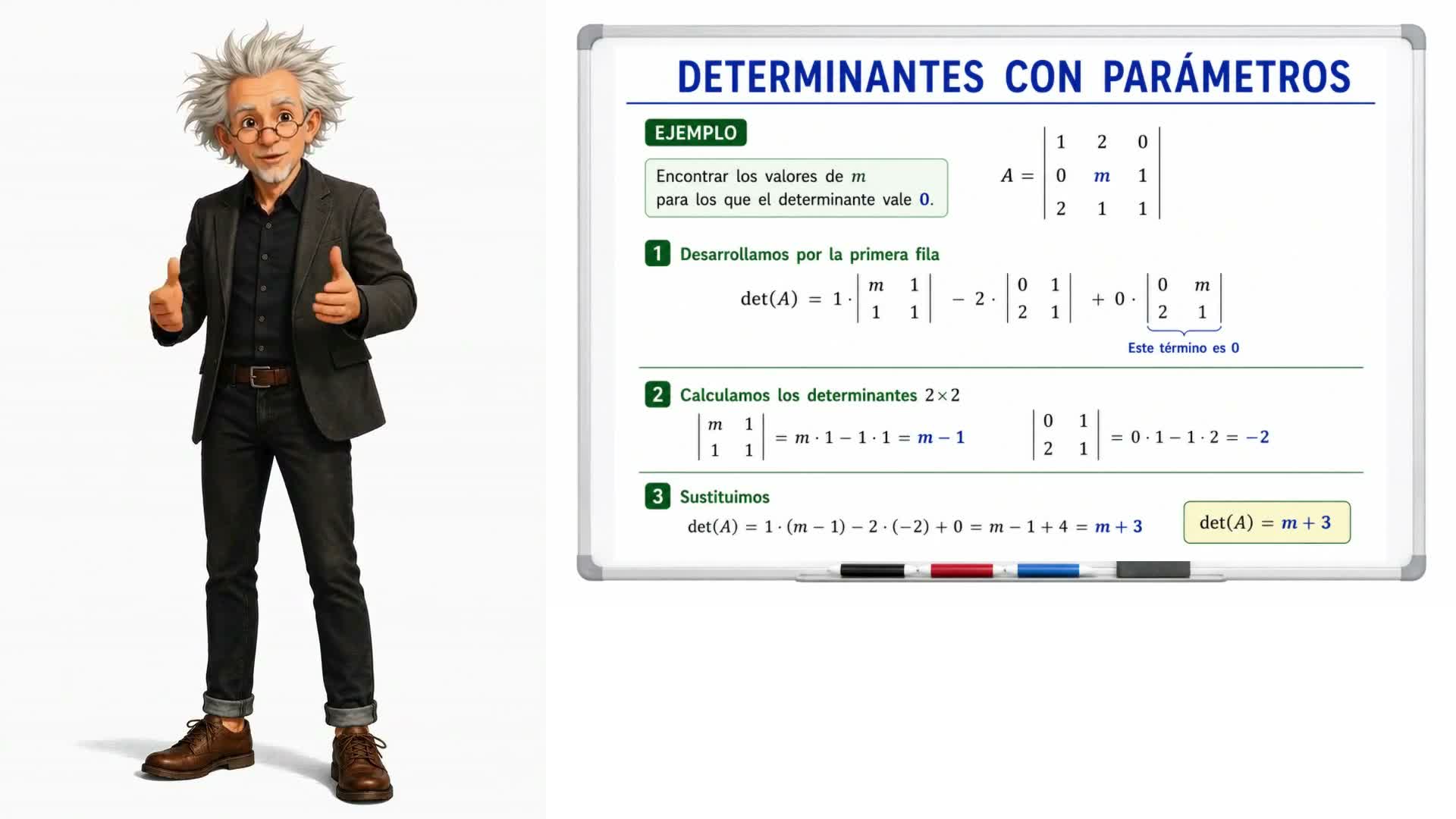 Determinantes con parámetros