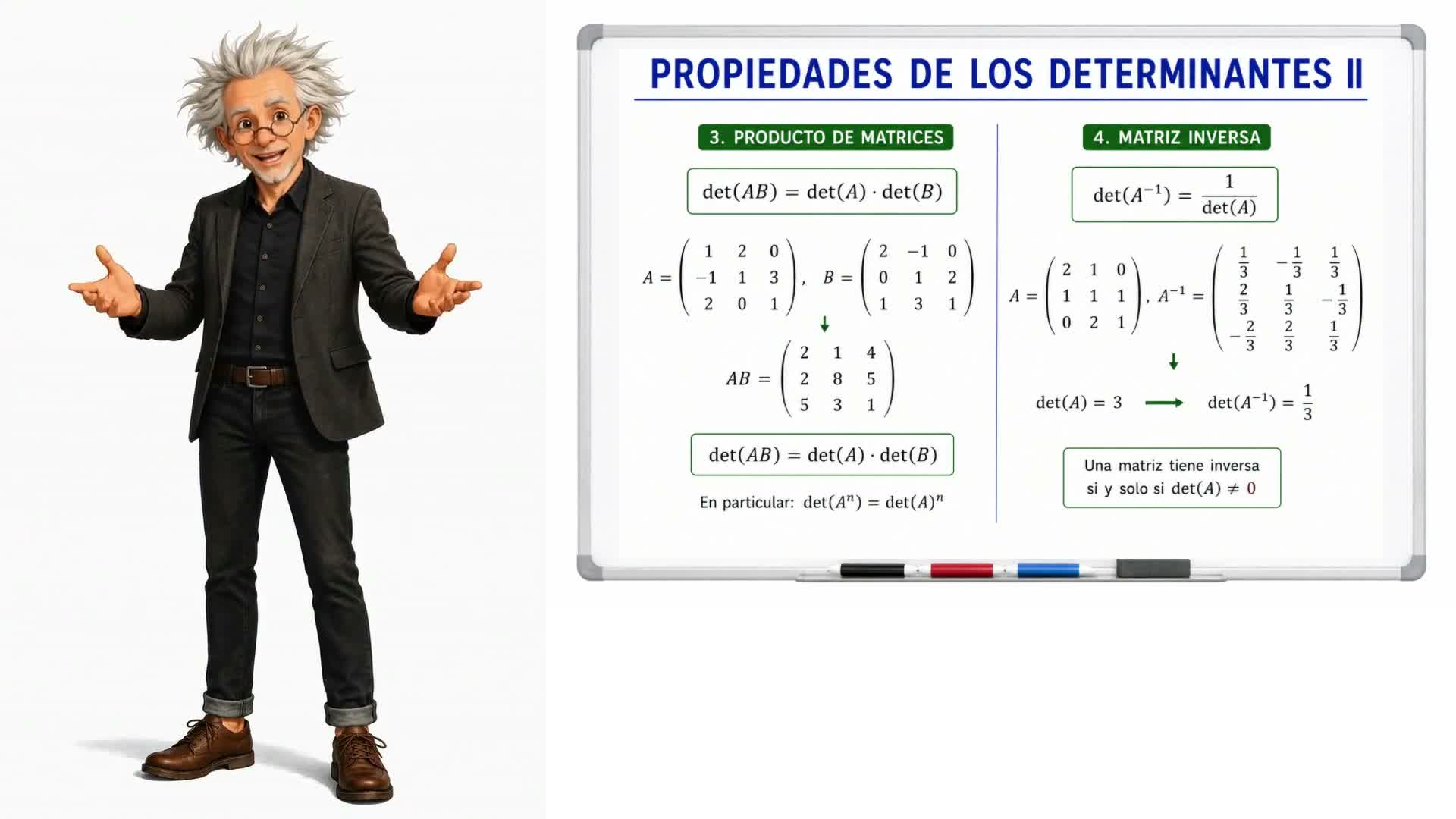 Propiedades de los determinantes II