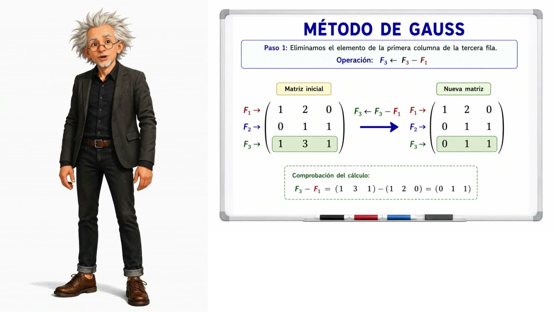 Rango de una matriz por el método de Gauss