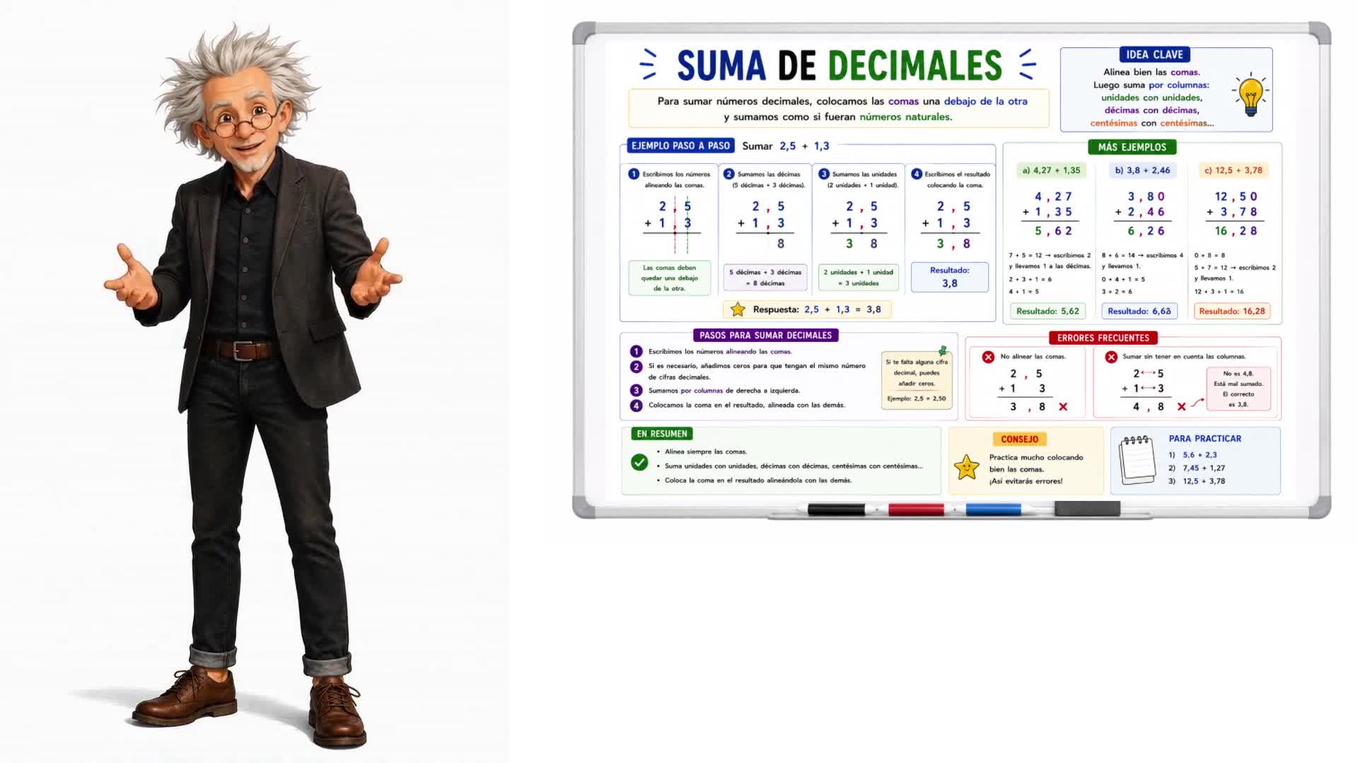 Suma de decimales