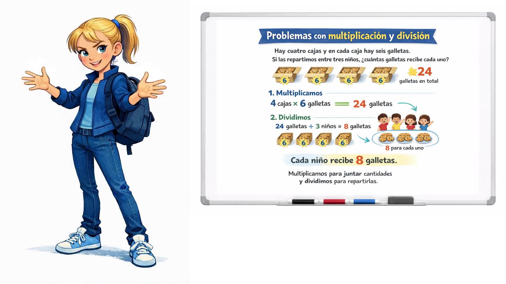 Problemas con multiplicación y división