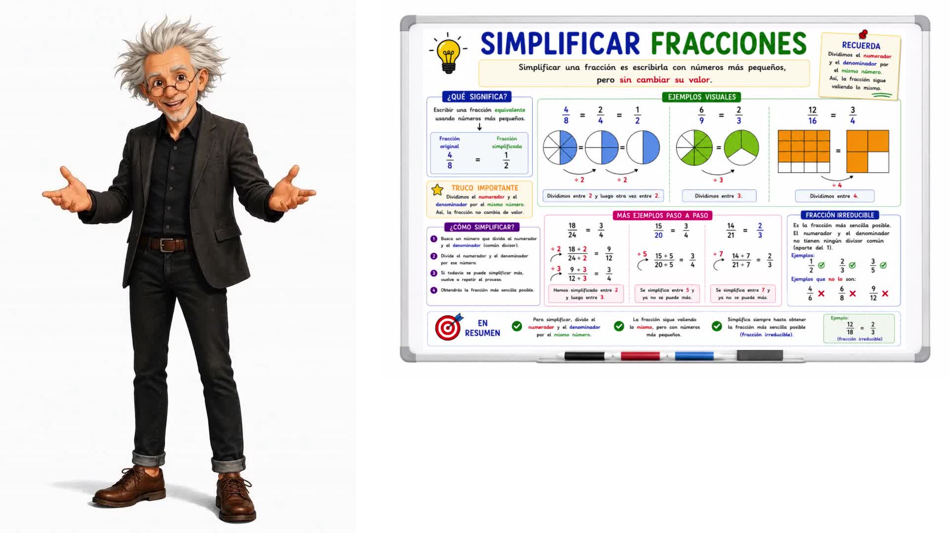 Simplificar fracciones