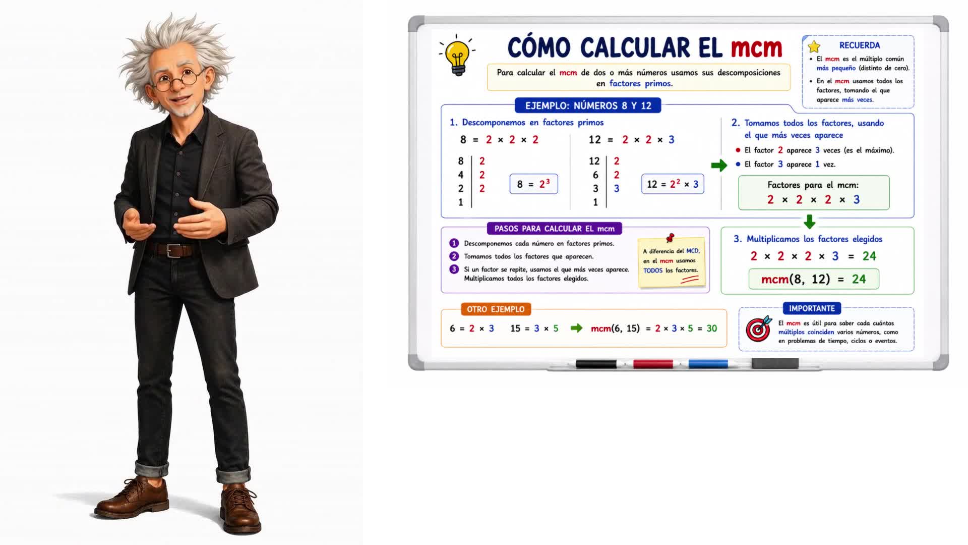 Cómo calcular el mcm