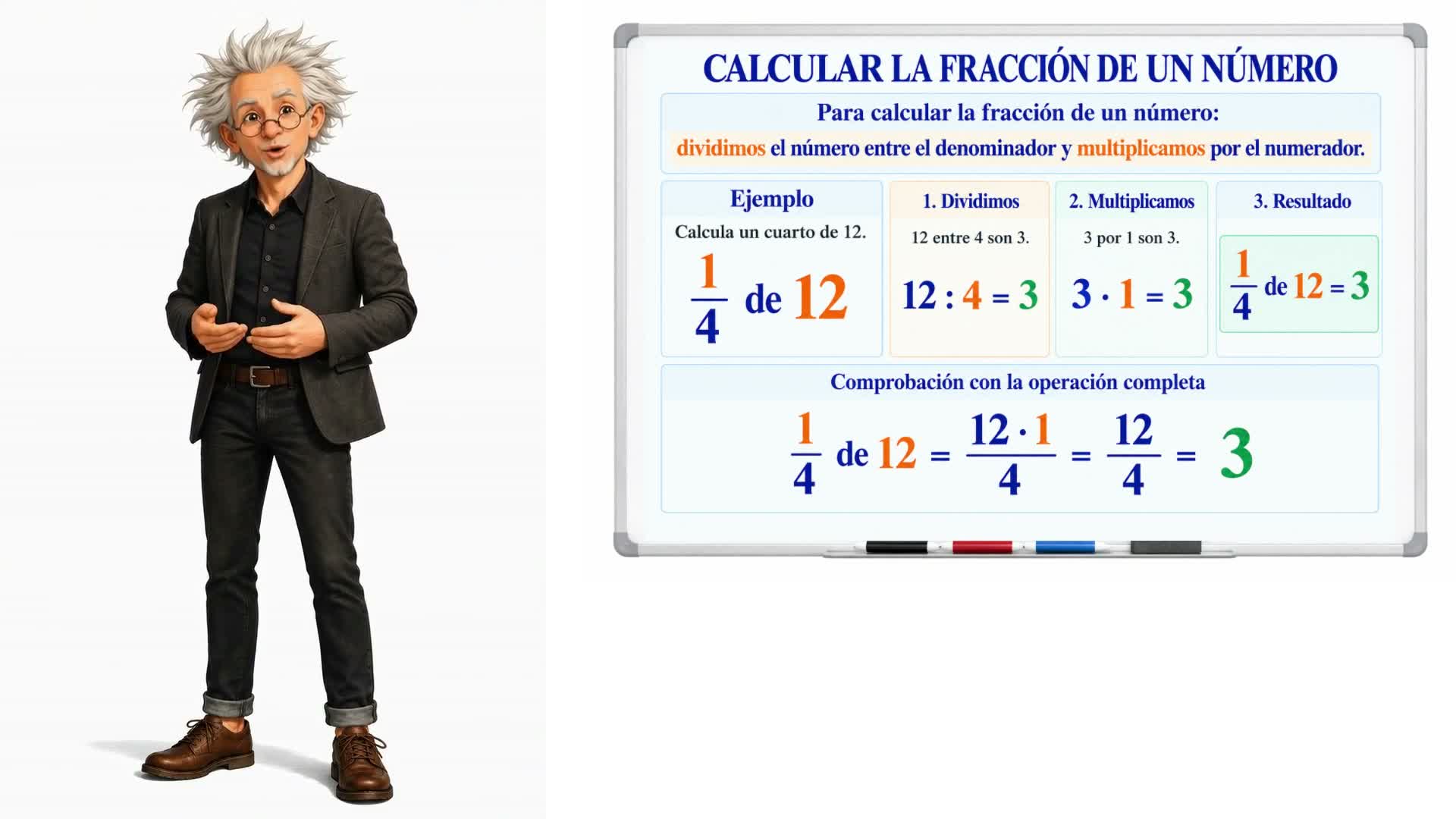 Fracción de un número